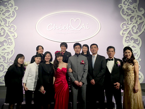 日本桌球名將福原愛與台灣桌球好手江宏傑世紀婚禮於晶華酒店舉行。